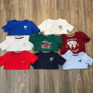 8 Crown & ivy long sleeve little boys shirts.  All shirts are size 4t.